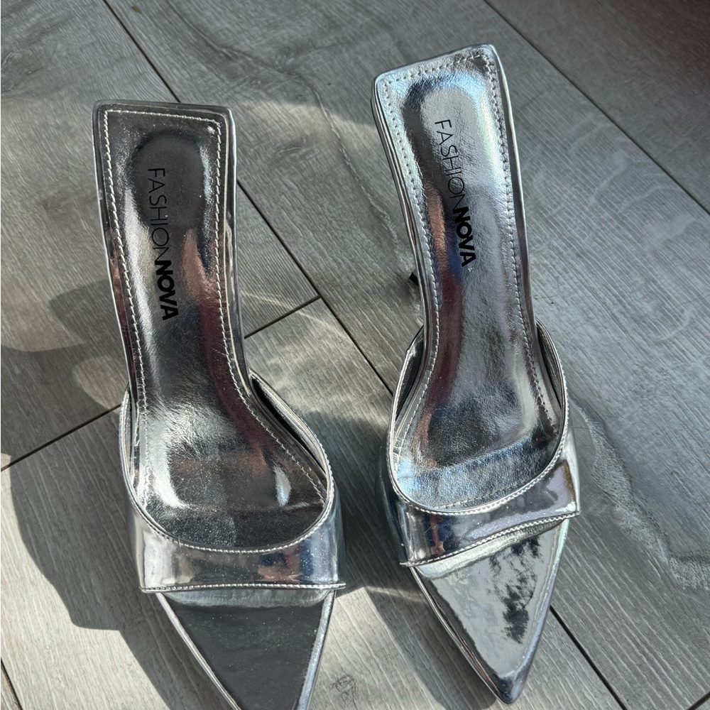 Fashion Nova Silver Women's Shoes